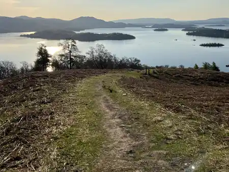 Overlooking Loch Lomond on the horseshoe loop