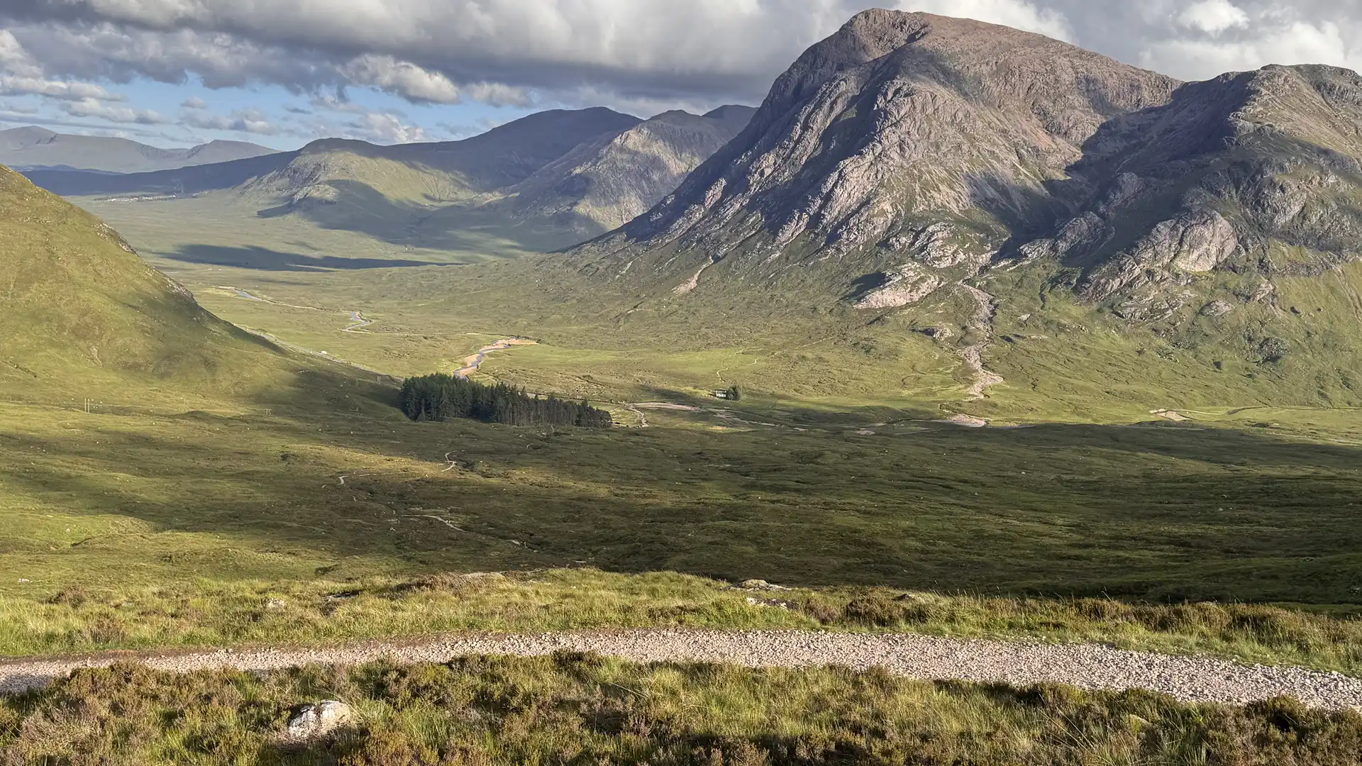 Glencoe landscape mountain panorama