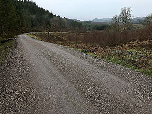 Aberfoyle past the tower. Image from Aberfoyle past the tower