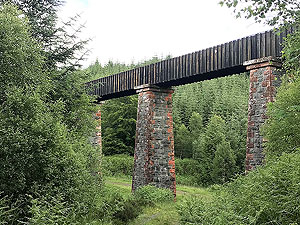 Aberfoyle past the tower. One of the many viaducts this route takes you past.