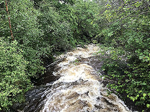 Glen Finglas loop. The small burn after heavy rainfall