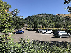 Dumyat hill run. Big car park but reserved for use on Sunday morning.  Can also be in use for funerals or weddings so please respect the signage.