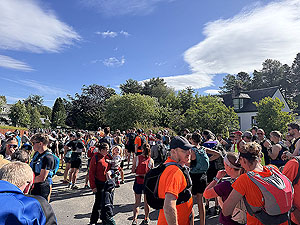 Start line for Lairig Grhu hill race