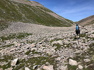 Lairig Grhu hill race. Tricky but not as bad as you think it will be. Aim for the small cairns to get you across using the best path.