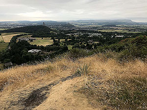 Dumyat hill run. Further up the hill