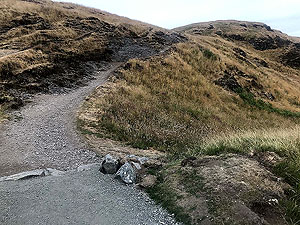 Dumyat hill run. New path from 2018 leading up the hill