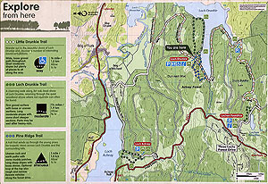 Aberfoyle to Loch Venachar. Information sign