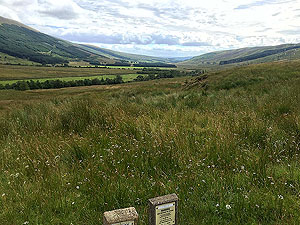 Helensburgh - Glen Fruin. Back down the glen from the start of the hill