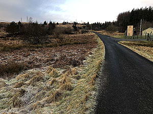 Helensburgh - Glen Fruin. At the army training camp, just before the climb out of the glen