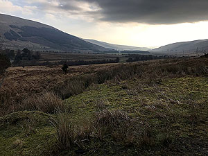 Helensburgh - Glen Fruin. Last look back down Glen Fruin
