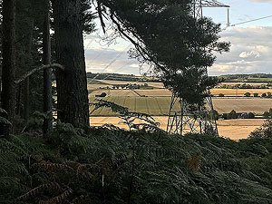 Meikle Tap. Turn right just after the pylons