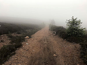Meikle Tap. And into the clouds