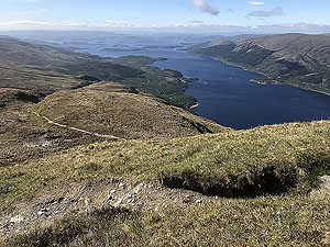 Ben Lomond. Taking a moment to see how far you have climbed