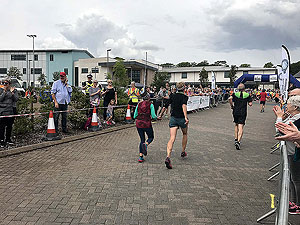Skye half marathon. 20 metres till your free banana