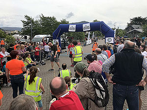 Skye half marathon. Some tired looking runners aroudn the 2 hour mark