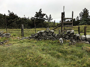 Glen Sherup loop. Do not cross this one, keep the fence to your right.