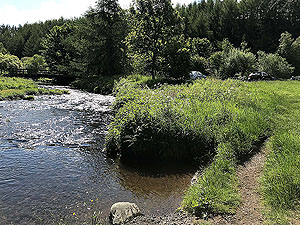 Glen Sherup loop. The small river Devon