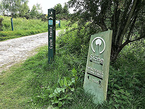 Pitfitchie loop. Stone circle notice