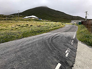 Barrathon. Start of the wee hill before the big hill