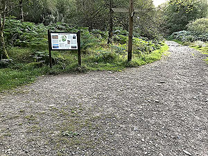 Scolty hill and more. Well sign posted, take a left.