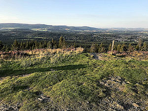 Scolty hill and more. The path that took us to the top
