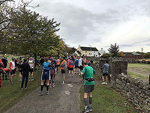 Loch Rannoch Marathon. The small amount of runners at the start line