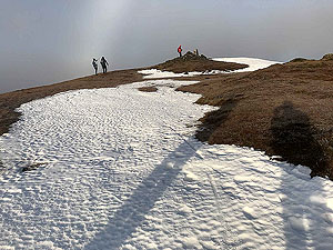 Ben Ledi. Winter morning at the top