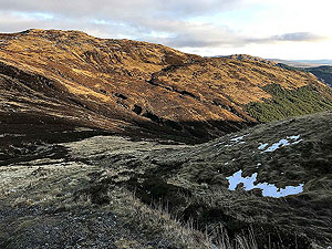 Ben Ledi. The path is initially hard to spot