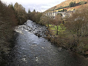 Killin - Lochan Breaclaich. View from the bridge