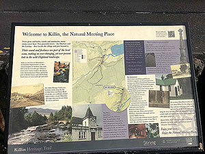 Killin - Lochan Breaclaich. Killin car park information sign