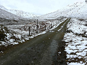 Lochs Voil and Doine. Heading west