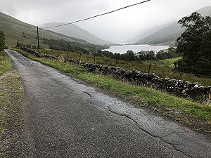 Lochs Voil and Doine. Looking back at Loch Doine