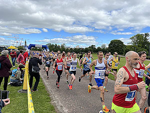 Shettleston 10K. Current start line