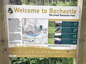 Meall Liath. Information sign