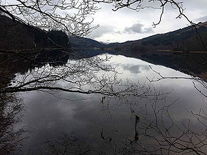 Kinlochard 5 lochs. On a still winter morning