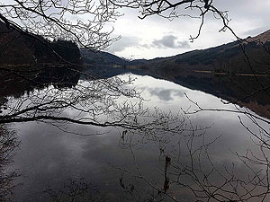 Kinlochard 5 lochs. Reflections