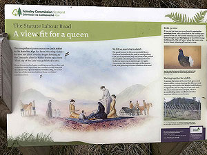 Kinlochard 5 lochs. All about the queen