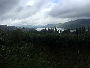 Past The Stank. First sight of the loch