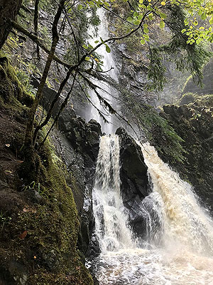 Plodda falls. Power - raw power