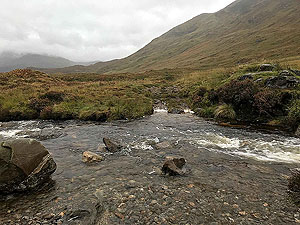 Glen Affric. One of the fords, this was the worst of them