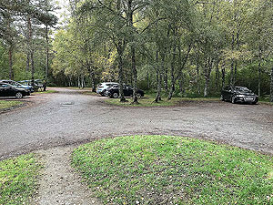 Coire an Loch loop. Large car park at 2 GBP per day