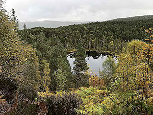 Coire an Loch loop. At the high point looking down on the loch
