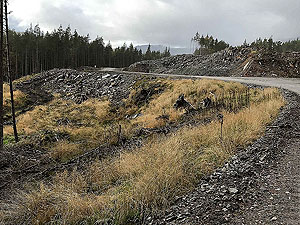 Coire an Loch loop. Passwing the quarry