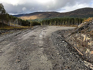 Coire an Loch loop. The last of the new road