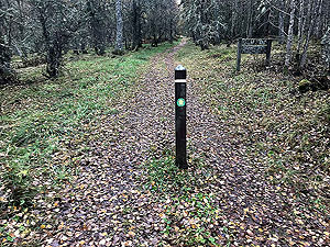 Craig Hill loop. Signpost from the tarred road
