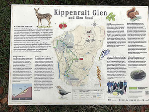 Sheriffmuir loop. Glen Road information sign