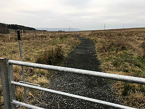 Sheriffmuir loop. The good quality path ahead