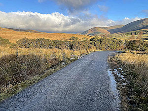 Run Ben Bouie loop. : Turning point onto the trail