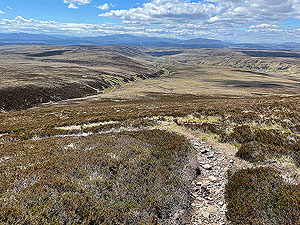 Gallus Running : View back down the glen
