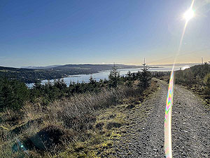 Gallus Running | Roseneath peninsula | Looking up the Gareloch and Clyde